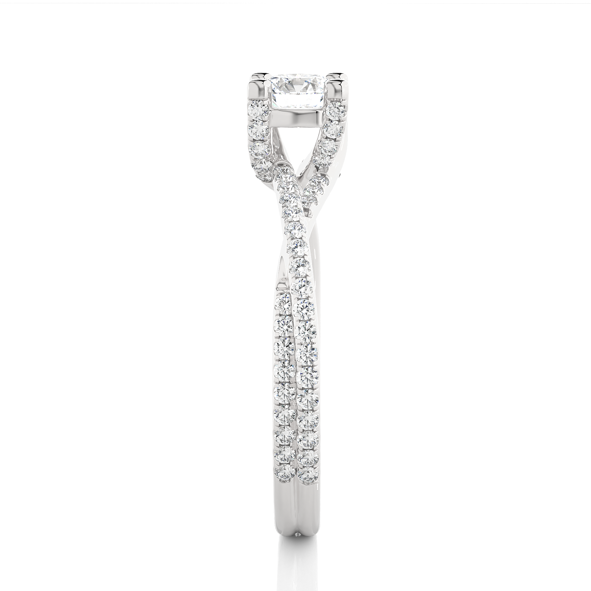 0.74 Carat G Color VS1 Clarity Diamond Studded Natural Diamond Ring.